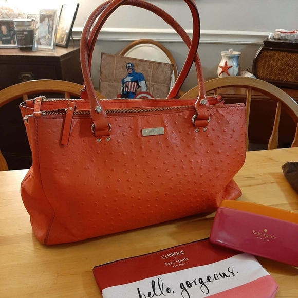 kate spade Handbags - KATE SPADE Wellsley Orange "Martine" Satchel 5 Pc Set